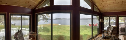 Panorama view from front and side windows 