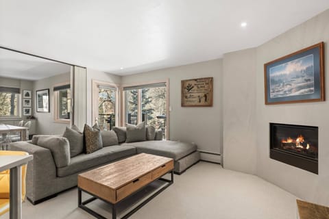 Your group will enjoy evenings relaxing in the living area with gas fireplace and large flat screen TV.