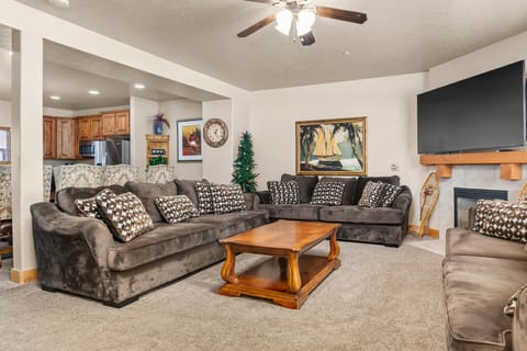 Plenty of seating for your group. Sit back and relax and watch a favorite show.