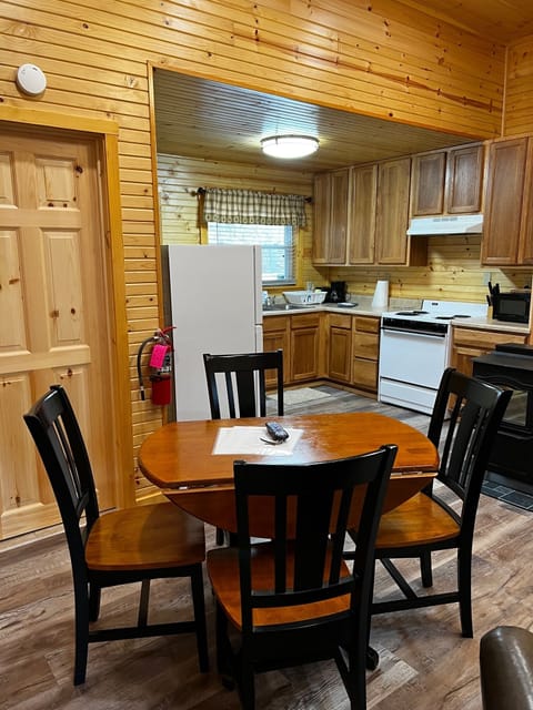newly remodeled kitchen and dining table
