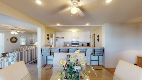 Dining area and kitchen