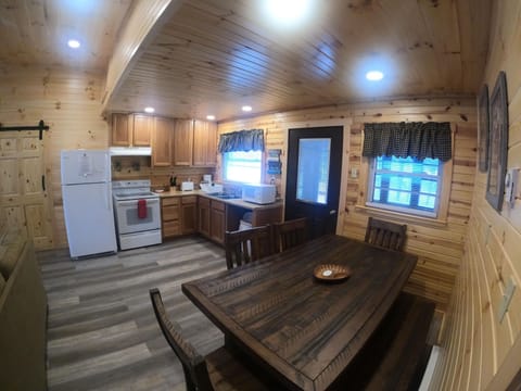 Kitchen and dining area