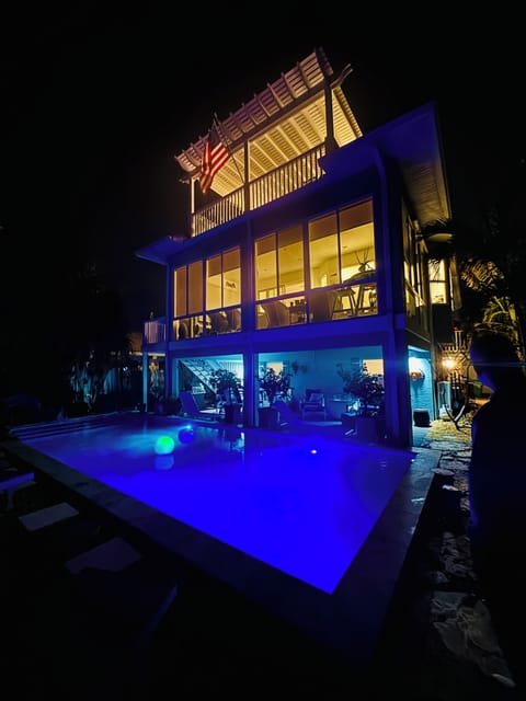 Evening view from pool