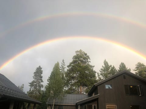 Double Rainbows over House!
