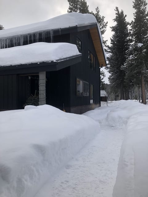 So much snow.  Front entry.