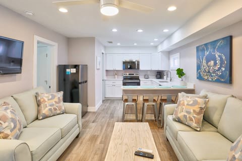 Open layout for lounging and meals