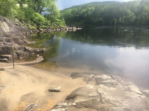 Sandy beach area w swimming cove; no life guard provided - swim at own risk