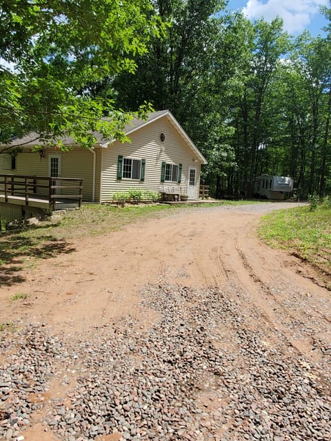 Front Door.  Park right by door.