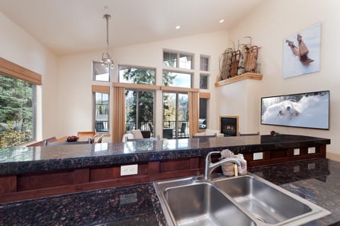 Kitchen overlook into Main Living Space