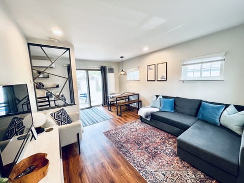 Open & airy. Perfect for snuggling in for a night. 