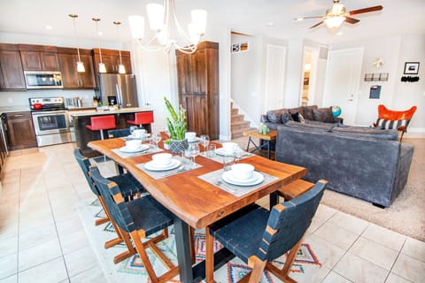 View of the Family, Dining, and Kitchen Area