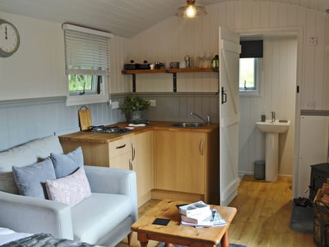 Open plan living space | Caban Caru - Cewydd Cottages, Cwm-Cewydd, near Machynlleth