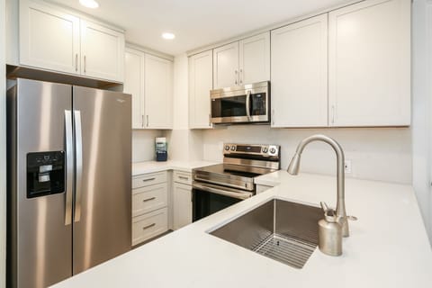 Fully stocked kitchen