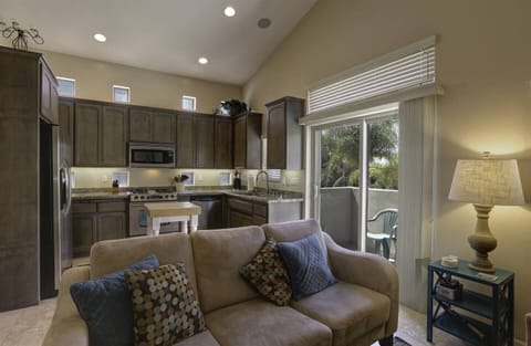 Living room and kitchen