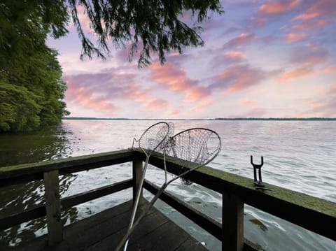 The pier that you have access to, walking distance from the house. 