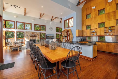 Dining table that sits 14