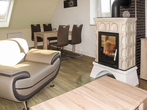 Hearth, Fireplace, Living Room, Room, Wood Flooring, Wood-Burning Stove, Laminate Flooring, Furniture, Floor, Product