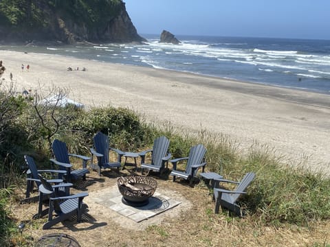 Direct Ocean front with beach access and large deck area 