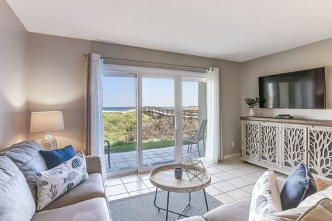 Living Room with Access to Oceanfront Patio
