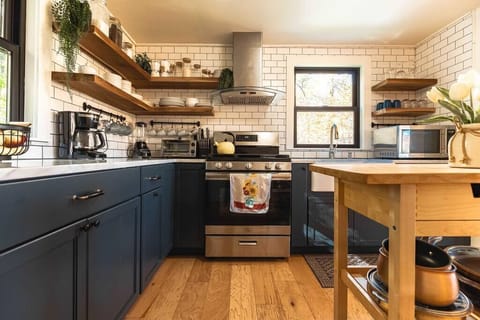 Scandinavian Staycation Cabin's beautiful kitchen