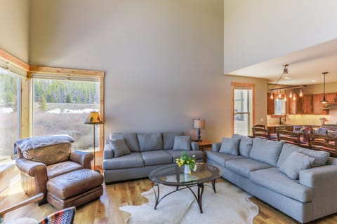 Living area with plenty of comfy seating for the entire family.