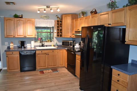 fully stocked kitchen