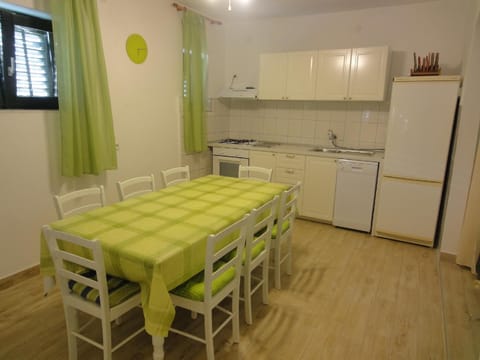 Dining room with kitchen