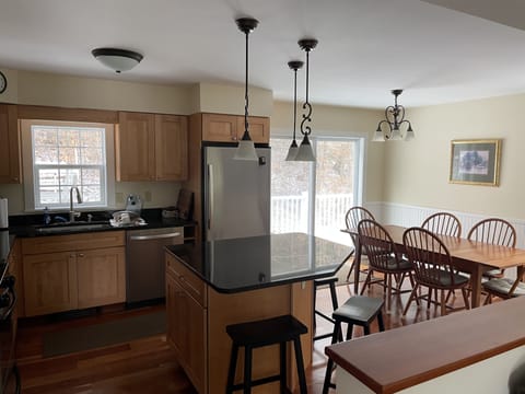 Kitchen and dining area