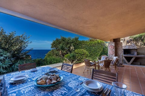 Terrace. Terrace with sea view