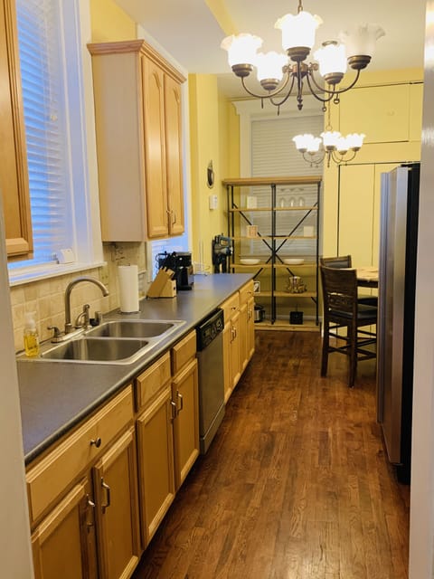 Fully stocked kitchen