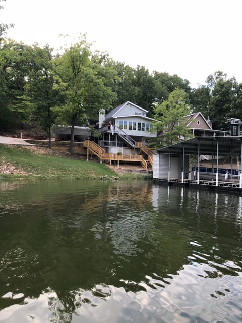 View of the house  and property from the water 