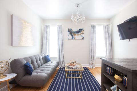 Living Room w/Sofa Sleeper & Smart TV