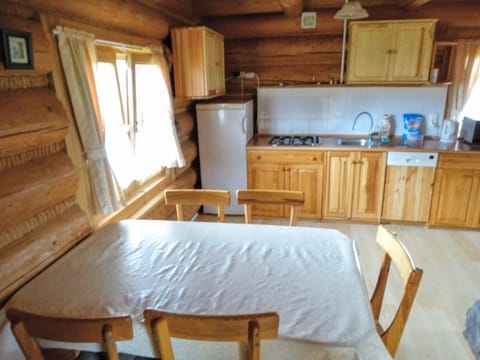 Dining area. The kitchen and the dining room.
