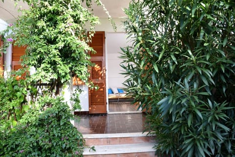 External view of the building. Entering