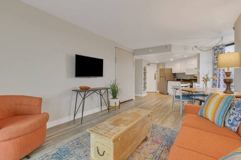 Relax in a beachy comfort corner of our oceanview suite, where the entire space is adorned with coastal-inspired decor, creating a cozy and inviting atmosphere.