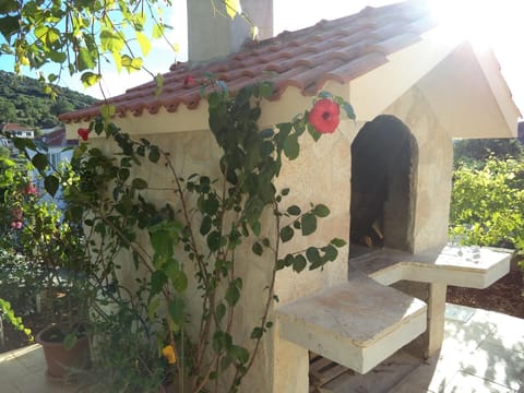 Garden. House and parking space