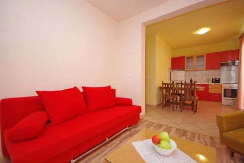 kitchen & living room