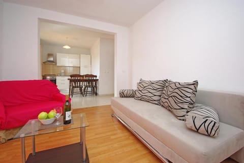 kitchen & living room