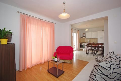 kitchen & living room