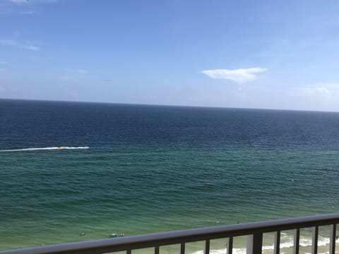 Relax and enjoy your ocean front view from the balcony 