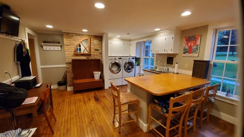Laundry room with craft counter and folding area