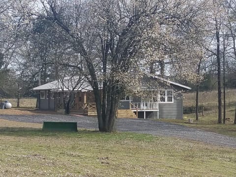 View of the house from the road.