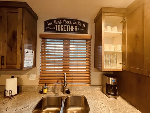 Sink and coffee maker- Main level