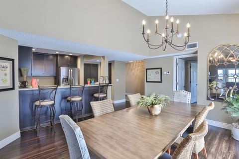 Large dining table for those nights you choose to make family meals.