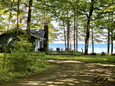 Entrance to Stoney Point Cottage with it's endless views of Lake Erie