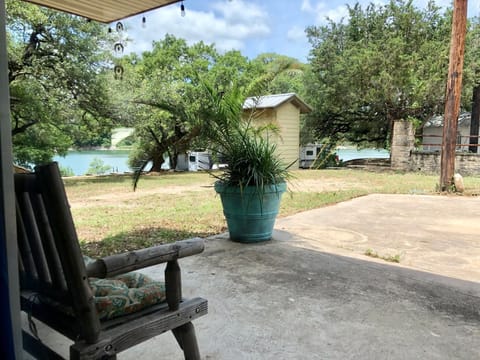 The lake is just steps away from your door