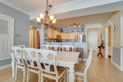 Dining table seats eight