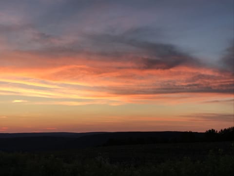 Sunrise at 2724 Emerson Road, spring of 2019.