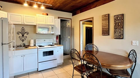 Dining area and kitchen