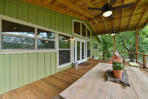 Back patio at Ol` Greengo with wonderful river views